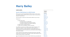 Desktop Screenshot of harrybailey.com